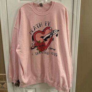 Taylor Swift Death By A Thousand Cuts Crewneck Sweatshirt 3XL